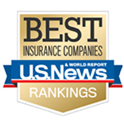 Logo of US News & World Report Rankings: Best Insurance Companies Logo of US News & World Report Rankings: Best Insurance Companies