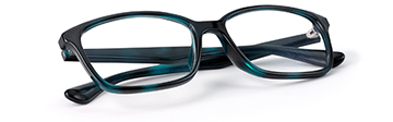 Pair of folded eyeglasses